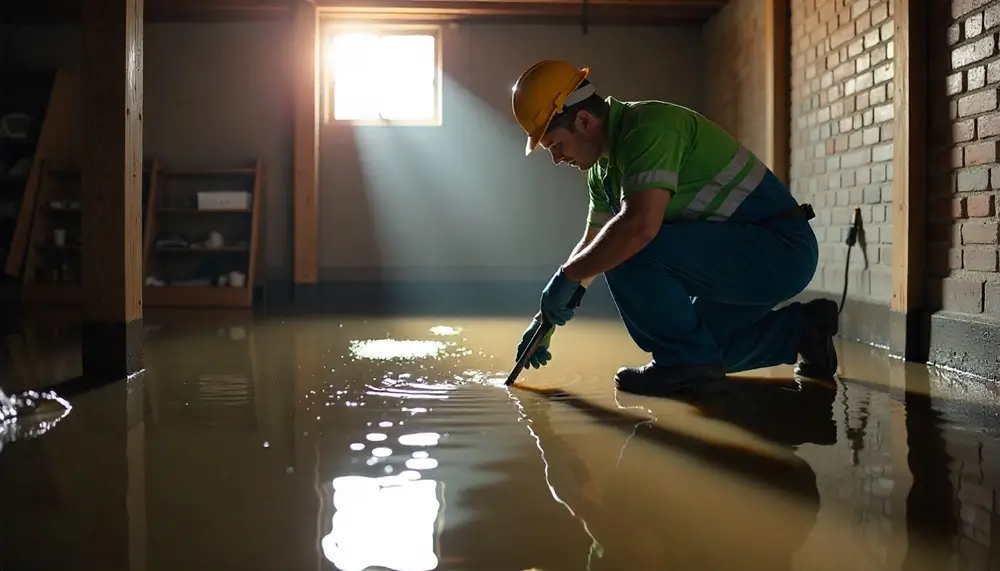 Professional water damage restoration services in Big Bend, WI
